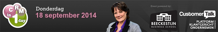 Banner van Customer Talk met Marielle Dellemijn