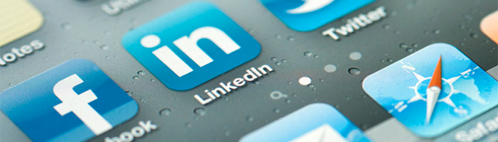 Social media knoppen voor CRM