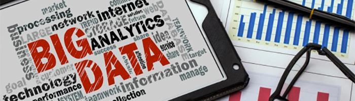 Big Data op tablet weergegeven
