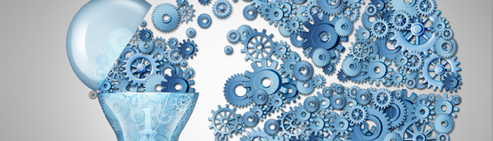Verschillende tandwielen illustreren b2b leadgeneratie in 2015