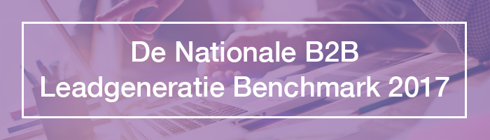 Header van nationale B2B Leadgeneratie Benchmark 2017