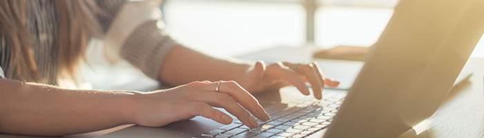 Content marketing op laptop